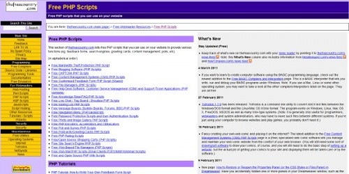 10个免费的PHP脚本资源下载网站推荐